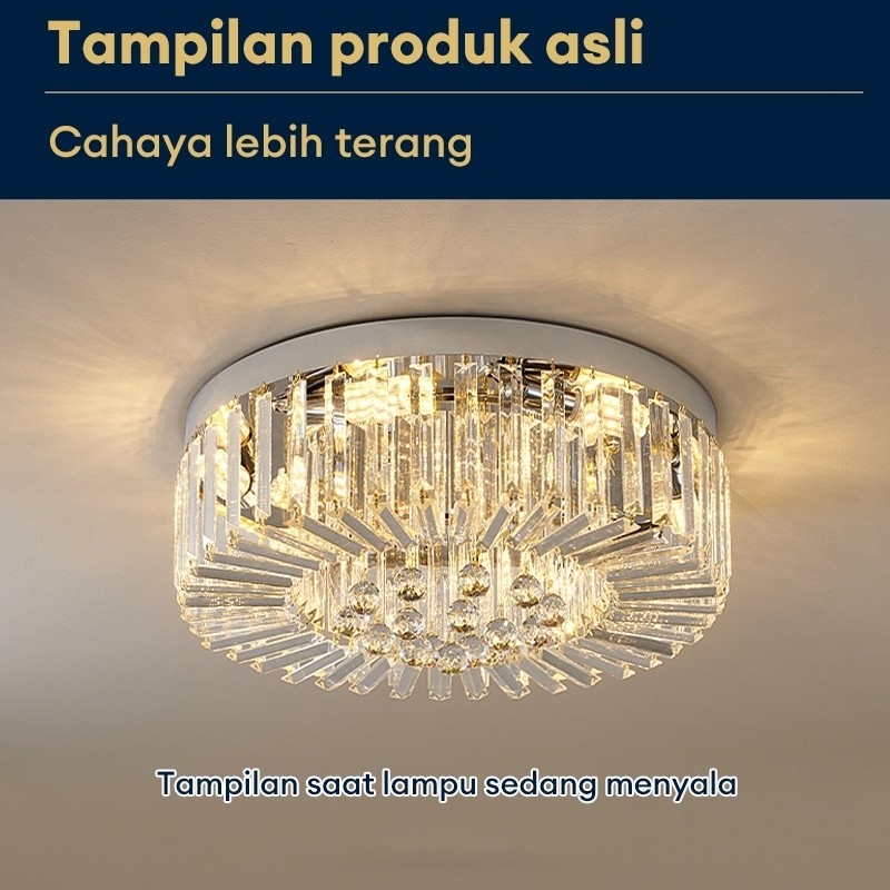 Lampu Plafon LED Modern LED Bulat 3 Warna Modern Lamp Modern Minimalis lampu plafon minimalis Ceilin
