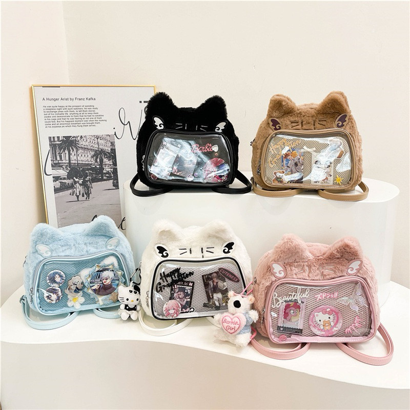 Tas Ransel Wanita Kecil Tas Gendong Cewek Bulu Shoulder ITA Bag BN 6443
