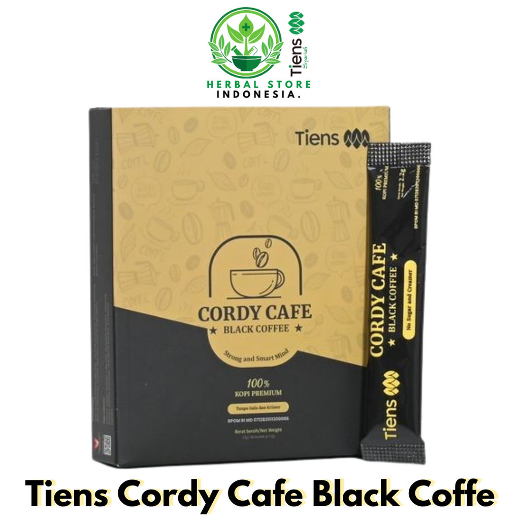 

[ECER 1 SACHET] TIENS CORDY CAFE BLACK COFFE ORIGINAL HALAL