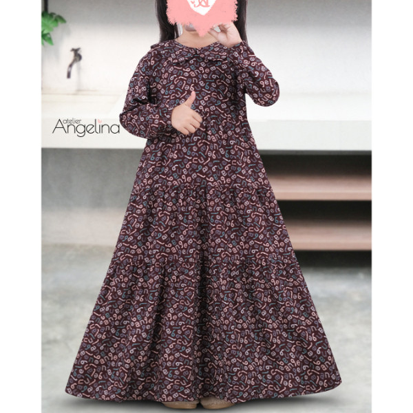 Atelier Angelina Angel Letter Bella dan Little Bella - Lush Red