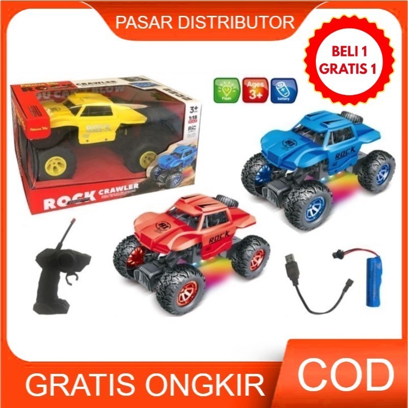 RINBAOW Mainan Anak RC ROCK 4X4 CRAWLER 17835 Mobil Remote Control Rock Crawler