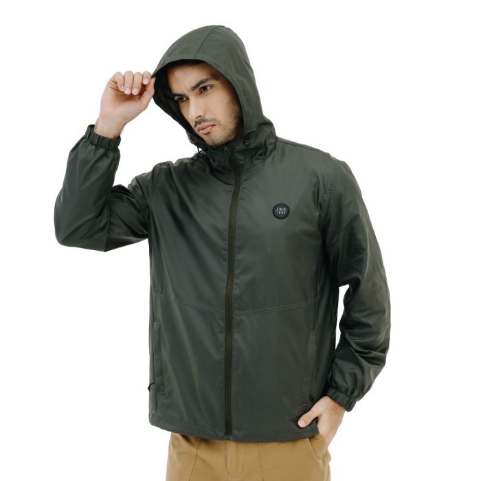 Jaket  X-Traverian Hoodie - Olive, S/M