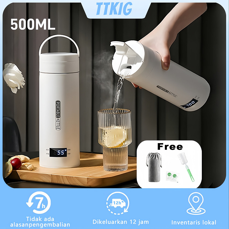Pemanas Air Listrik Mobil /Pemanas Air Listrik /Cangkir Termos Portabel /Electric Thermos Kettle Por