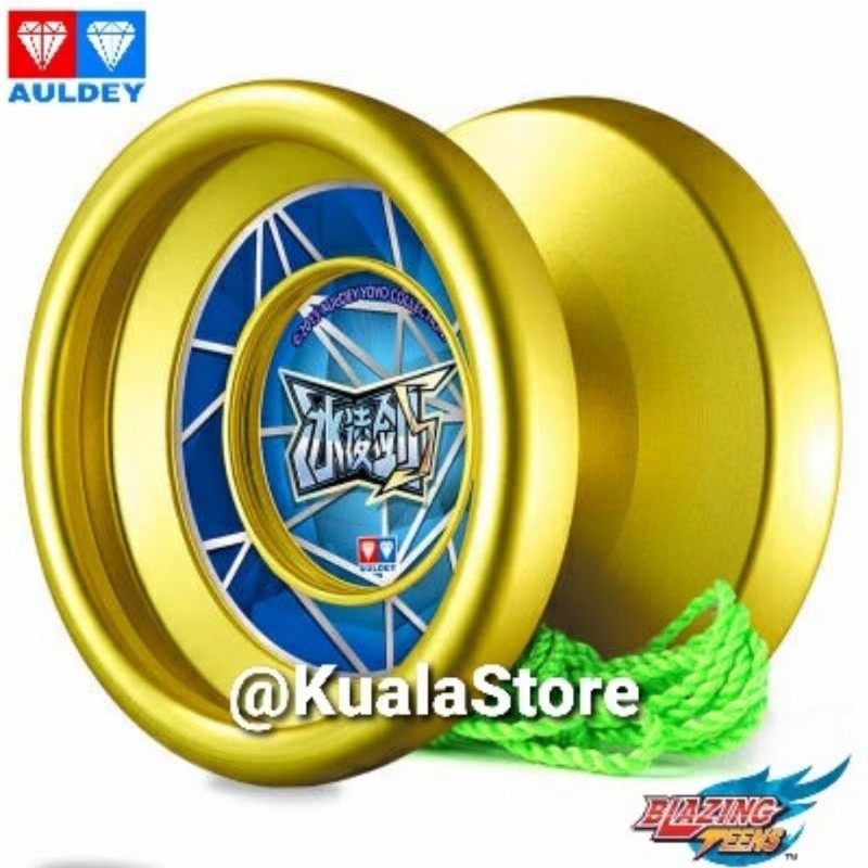 Yoyo Auldey Blazing Teens Original ICE SWORD S Metal Series Level 4 Yoyo Iron Yoyo Full Besi Yoyo Ku