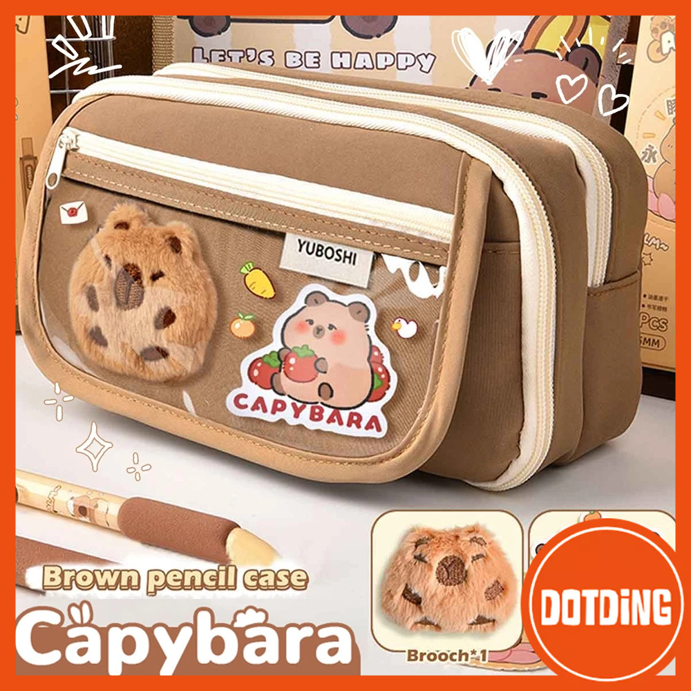 

6.6 [COD] Tempat alat tulis kotak pensil aesthetic korea Tas PenaTempat Pencil Tas Pensil kapasitas besar freeies