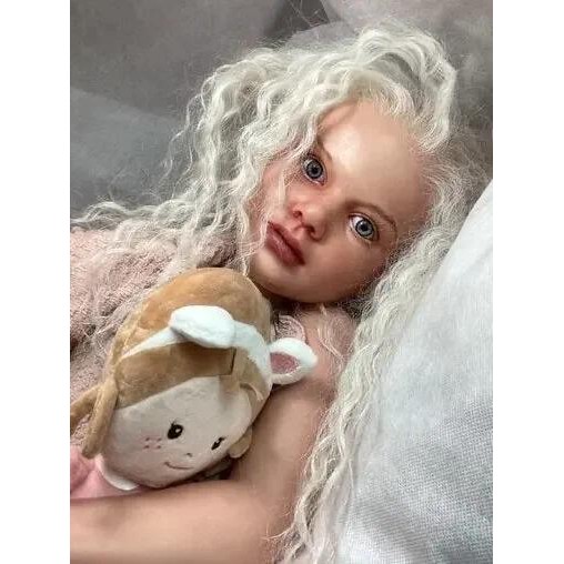 

DLS Customized LimitedSupply 42inch 4kg Reborn Baby Gabriella With Hand-Rooted Hair Painted Kit Huge Girl With Cloth Body