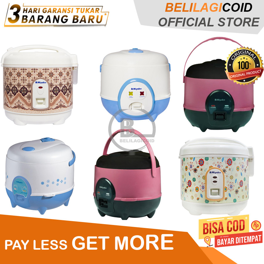 [ORI 100%] Miyako Magic Com Mini 3in1 MCM 609 / Magicom Kecil Miyako MCM 512 / Miyako Rice Cooker