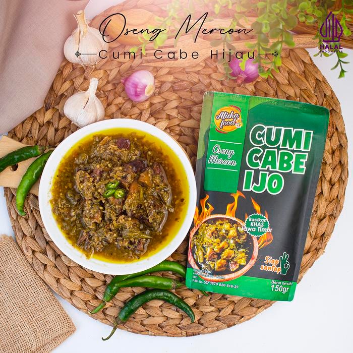 

Oseng cumi cabe ijo (150gr)
