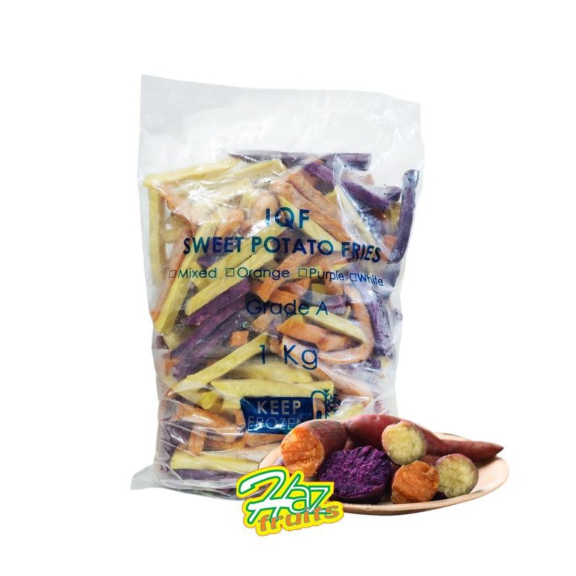 

IQF Sweet Potato Fries Mixed / Ubi Goreng Beku Campur - 1 KG