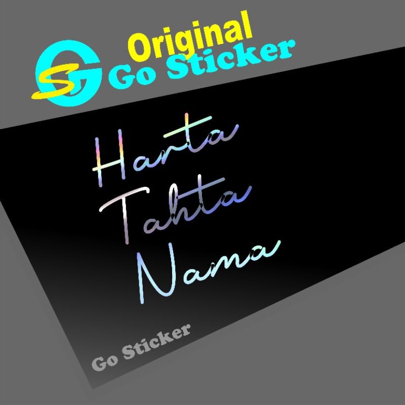 

Stiker Harta Tahta Versi Baru, Harta Tahta Nama Anda Sticker