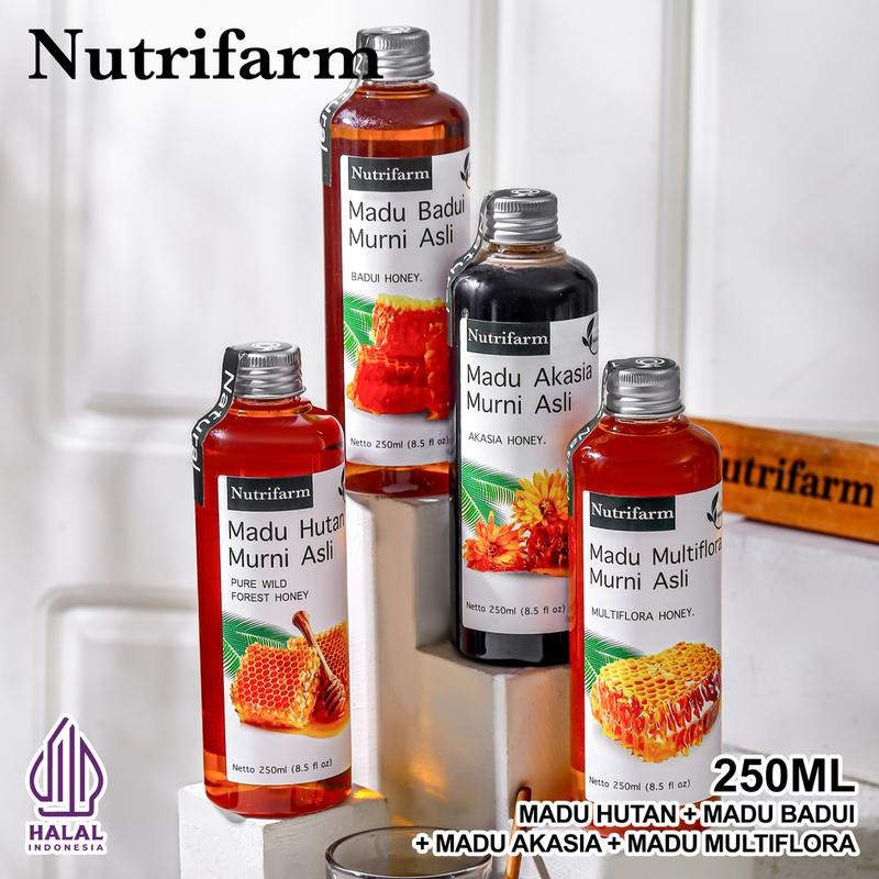 

NUTRIFARM Madu Hutan Madu Multiflora Madu Badui Madu Akasia 250ml