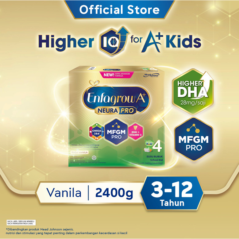 

Enfagrow A+ 4 Susu Formula Anak 3 - 12 Tahun Vanila 2400 gr