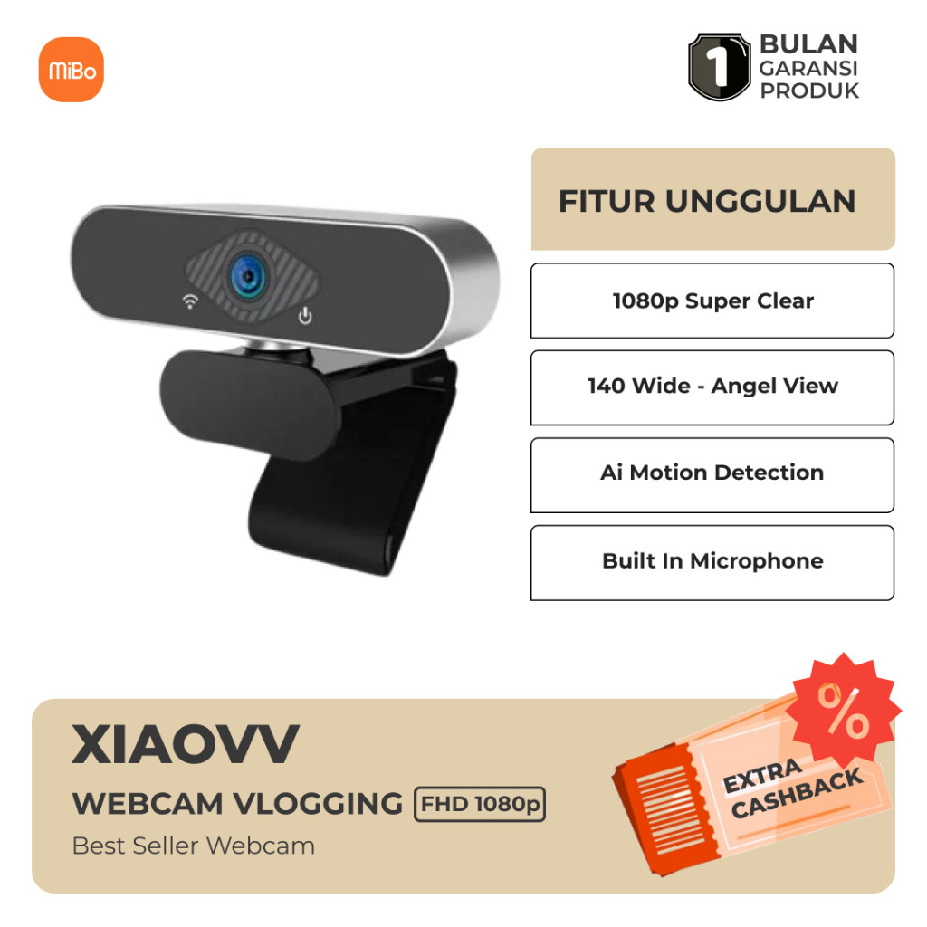 XIAOVV USB Camera Webcam Vlogging 1080p
