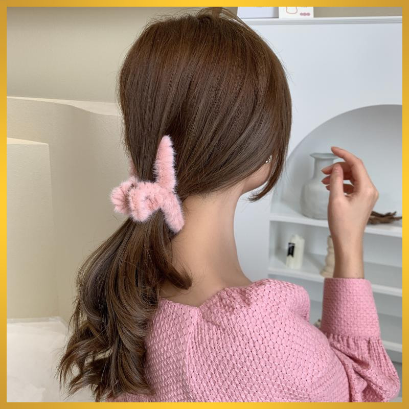 Jedai Rambut Bulu Korea Jepitan Aksesoris Rambut Wanita Dewasa