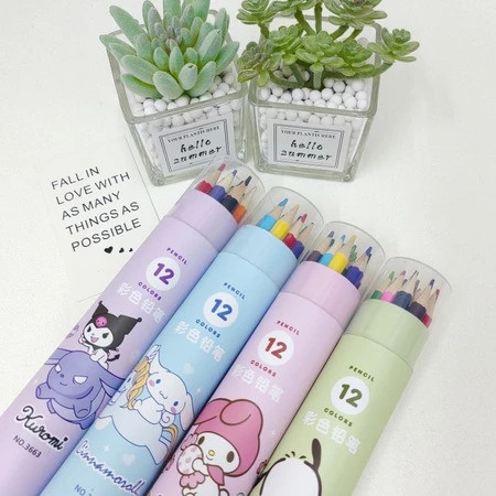 

HM Pensil Warna 12IN1 802-12 Kemasan Tabung Panjang/Pencil Color Tube Quality Pensil Warna Karakter