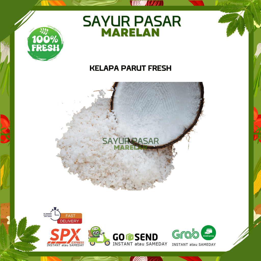 

KELAPA PARUT FRESH - 100gr 250gr 500gr