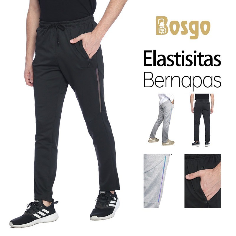 Bosgo Celana Jogger Pants Champion Original Chino Olahraga Pria Wanita Jogger Training