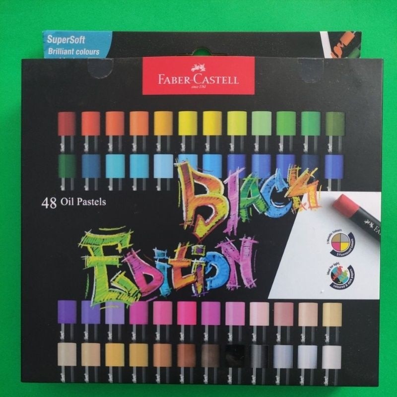 

Oil Pastel BLACK Edition Faber Castell 48 Warna Premium Collection