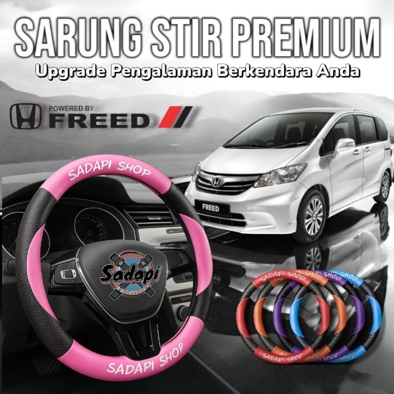 Sarung Stir Mobil Honda Freed, Cover Stir Mobil Freed, Sarung Stir Minibus