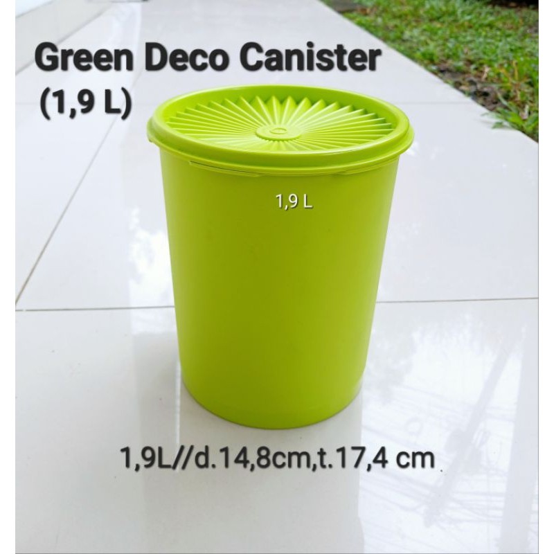 VEROSAE_SHOP Tupperware Deco Canister(1,9L) Green