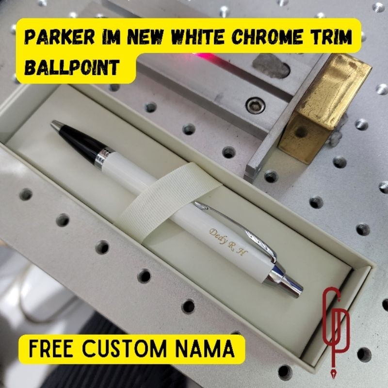 

Pulpen Parker Original IM New White Chrome Trim (Klip Silver) BP
