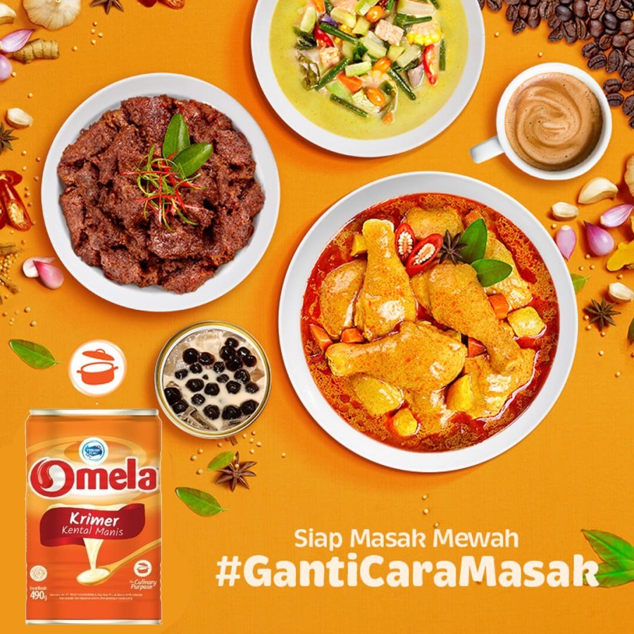 

[oddsolshop] pekanbaru/Omela Frisian Flag Bendera Krimer Kental Manis 490GR Creamer Bahan Masakan