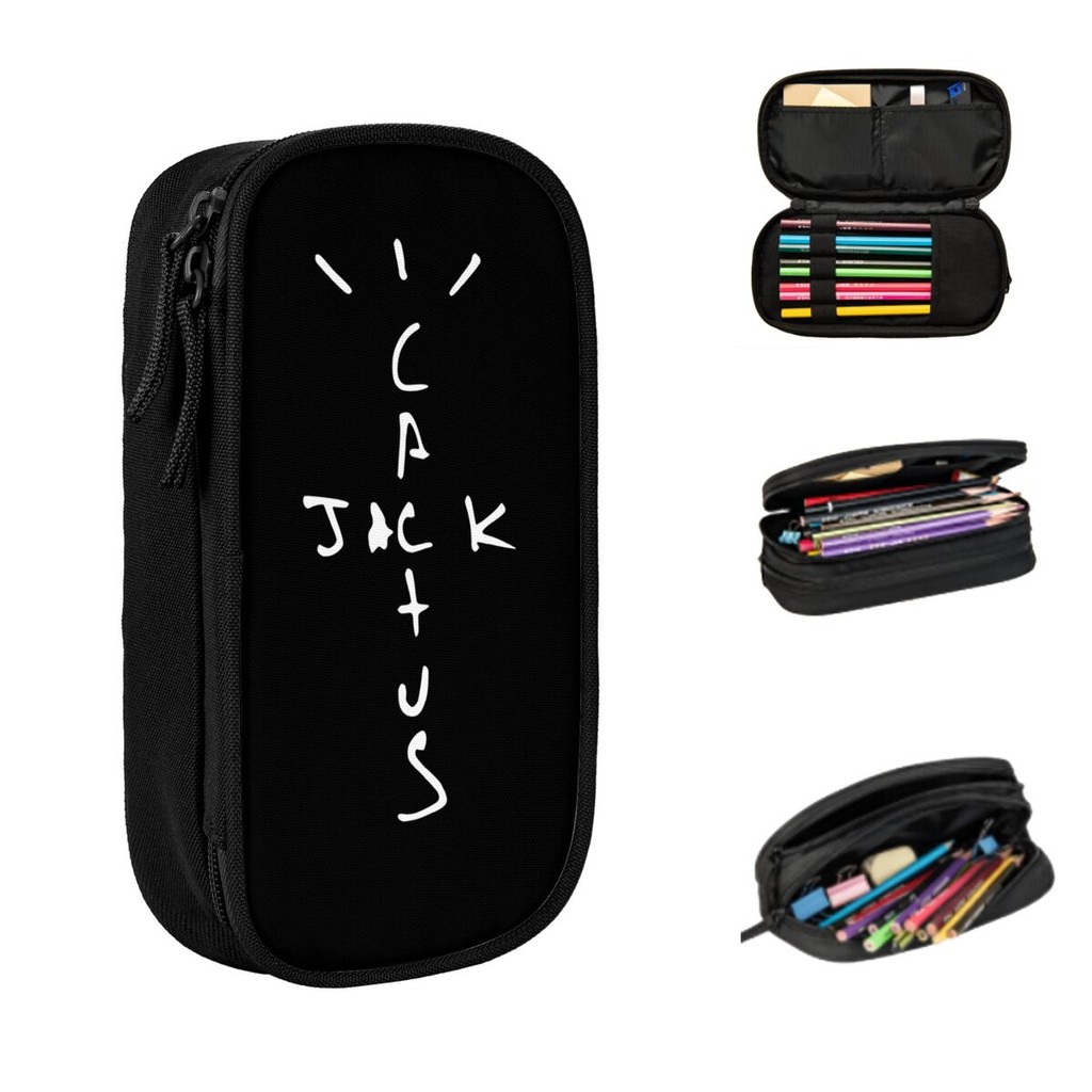 

Best Logos Jack Cactus Pencil Cases Big Capacity Pen Bags Pen Box Pencil Pouch For Boys Girls Students Stationery School Office