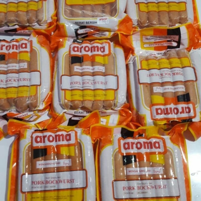 

DG PREMIUM PORK BOCKWURST SOSIS AROMA (500 GRAM ISI 12 PCS PERPAK)