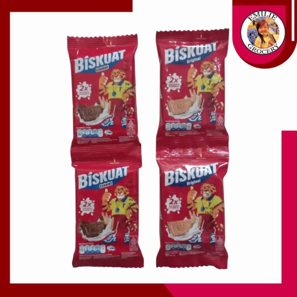 

Biskuat Biskuit Coklat Renceng 15gr 15 gram 20 Pcs Sachet 20Pcs