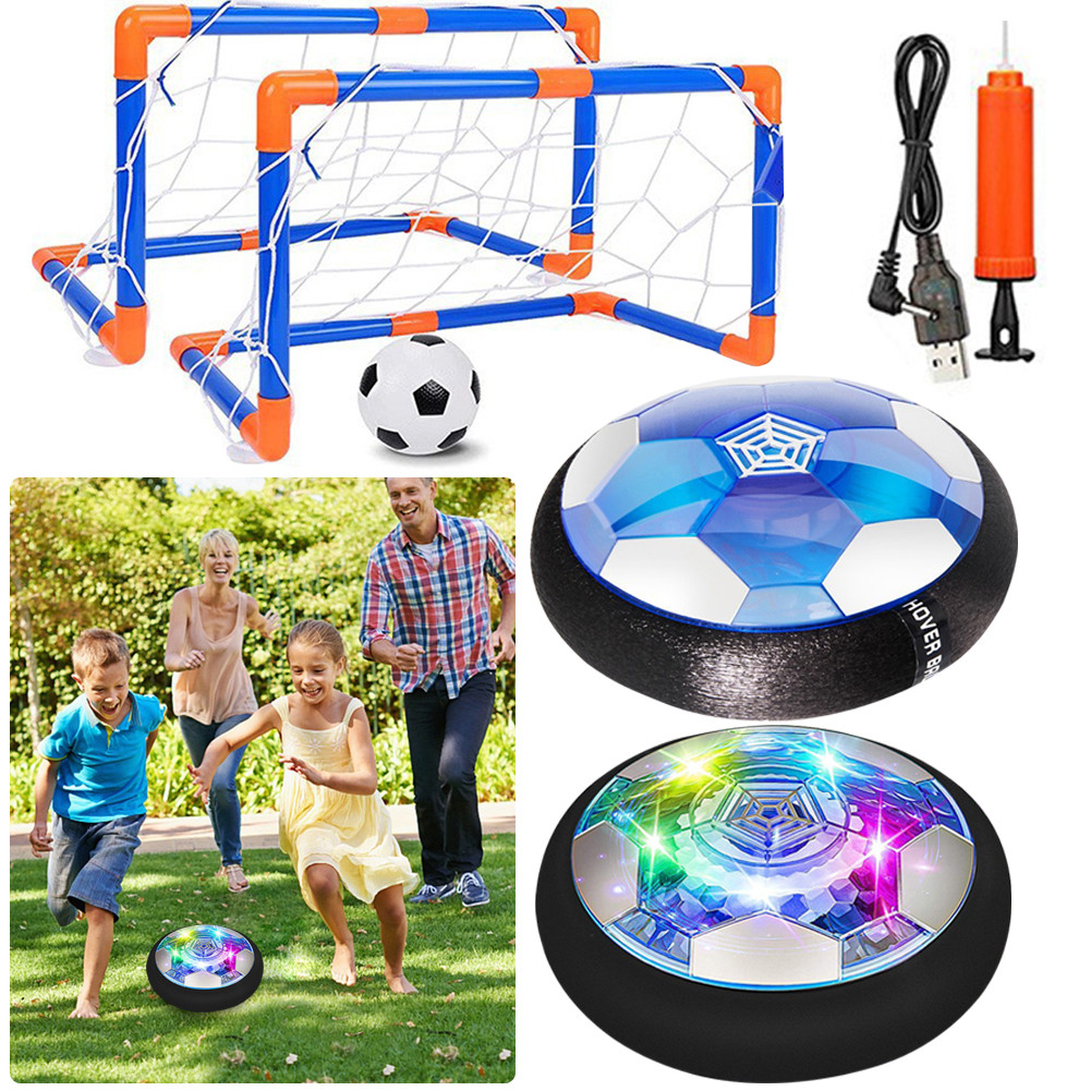 New Air Power Hover Ball with LED Light and Foam Bumper Indoor Outdoor Toys Air Floating Soccer Ball