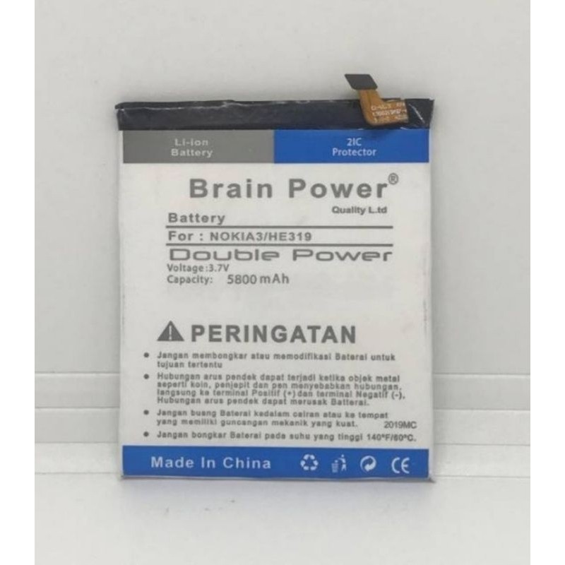 BATRE BATERAI NOKIA 3 TA10 HE319 HE330 DOBLEPOWER DAN ORIGINAL