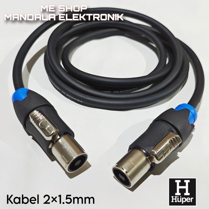 Kabel speaker jack spikon to spikon kabel 2×1.5mm osmond platinum jack huper original