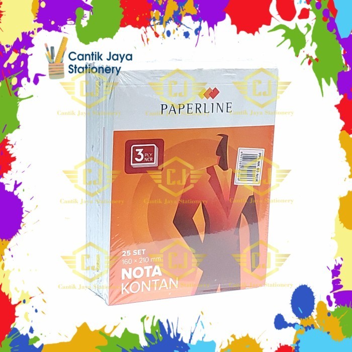 

1 PAK / 10 Buku Nota Kontan PAPERLINE B3 NCR / Besar 3 PLY / 3 Rangkap