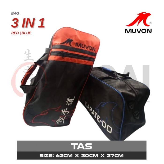MUVON 3-IN-1 BAG Tas Perlengkapan Karate
