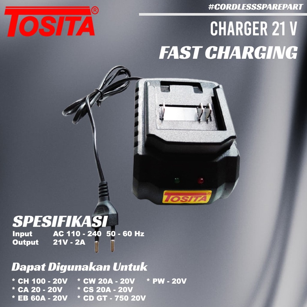 TOSITA Charger Ces Kodok Fast charging LXT 2A bisa untuk semua merk charger bikin baterai awet