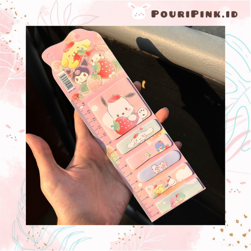 

Sticky Note Bookmark + Penggaris 15 cm Karakter Sanrioo Lucu Pembatas Buku Kertas Memo Korea Ruler Post It Bujo Jurnal Alat Tulis Sekolah Kantor Stationery Atk Mtp Banjar Martapura PouriPink.id