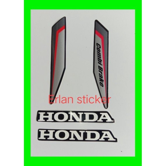 STIKER STRIPING COMBI BRAKE + HONDA