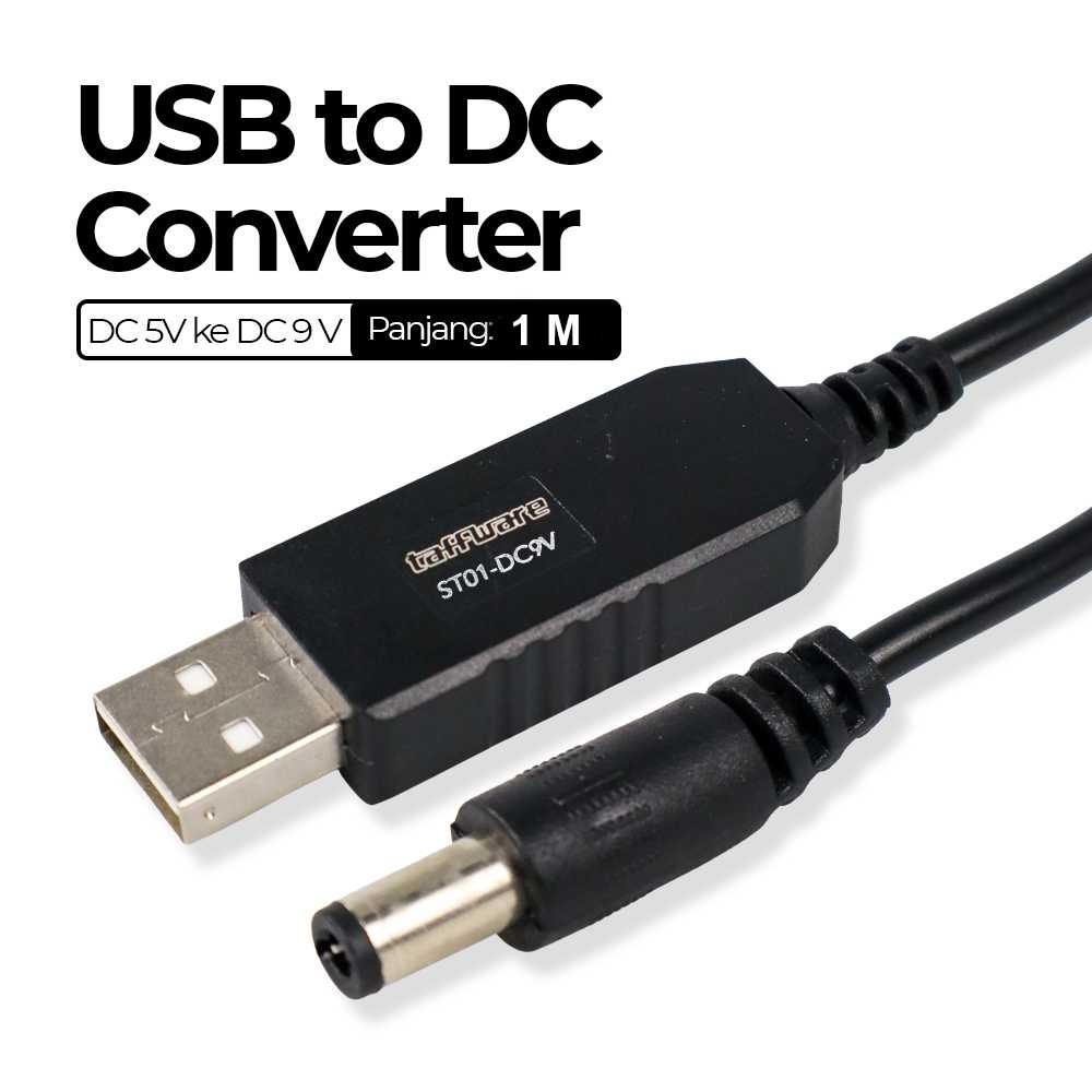 Dfstore5 Taffware USB Converter Adapter Power Boost Line DC 5V to DC 9V 0.9A
