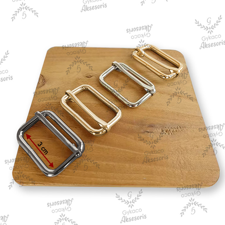 Asesoris Tas Ring Jalan 3 cm (A) / SRE / Geser - Aksesoris Tas (IMPORT)