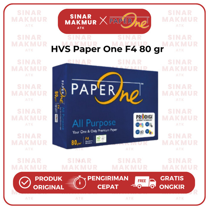 

Kertas HVS/Kertas Print/Photocopy Paper F4/Folio 80 Gr Paper One (Rim)