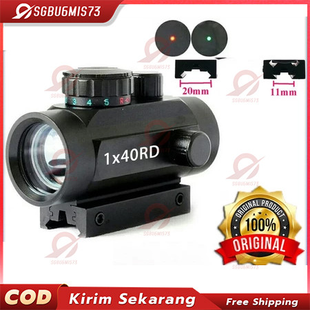 COD Teleskop Bushnell1x40 Green dot hologram metal RD / Red dot 1X40 / REDOT 1X40 RD / LASER REDOT