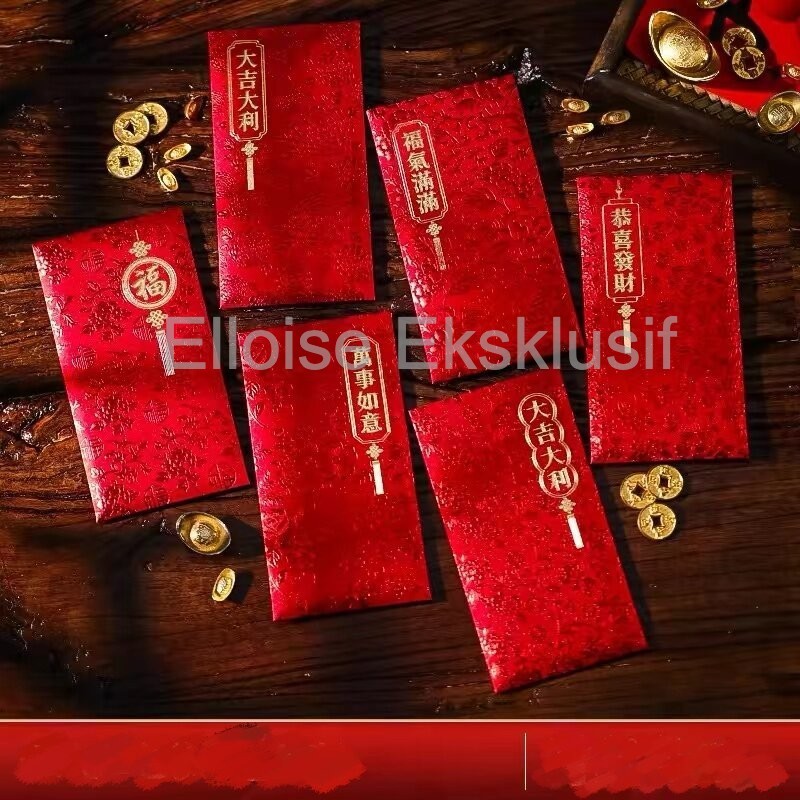 

Elloise Angpao Imlek Pendek Snake Ular 2025 Tebaru 6pcs amplop tahun baru Angpau Sanggit Wedding EA123 Tahun Lunar amplop/angpao ular/angpao ular 2025/angpao imlek 2025