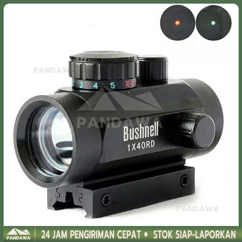 Teleskop Bushnell Red Dot 1X40 / Teleskop Premium RET DOT / Teleskop Dot Murah / REDOT 1X40 RD / Las