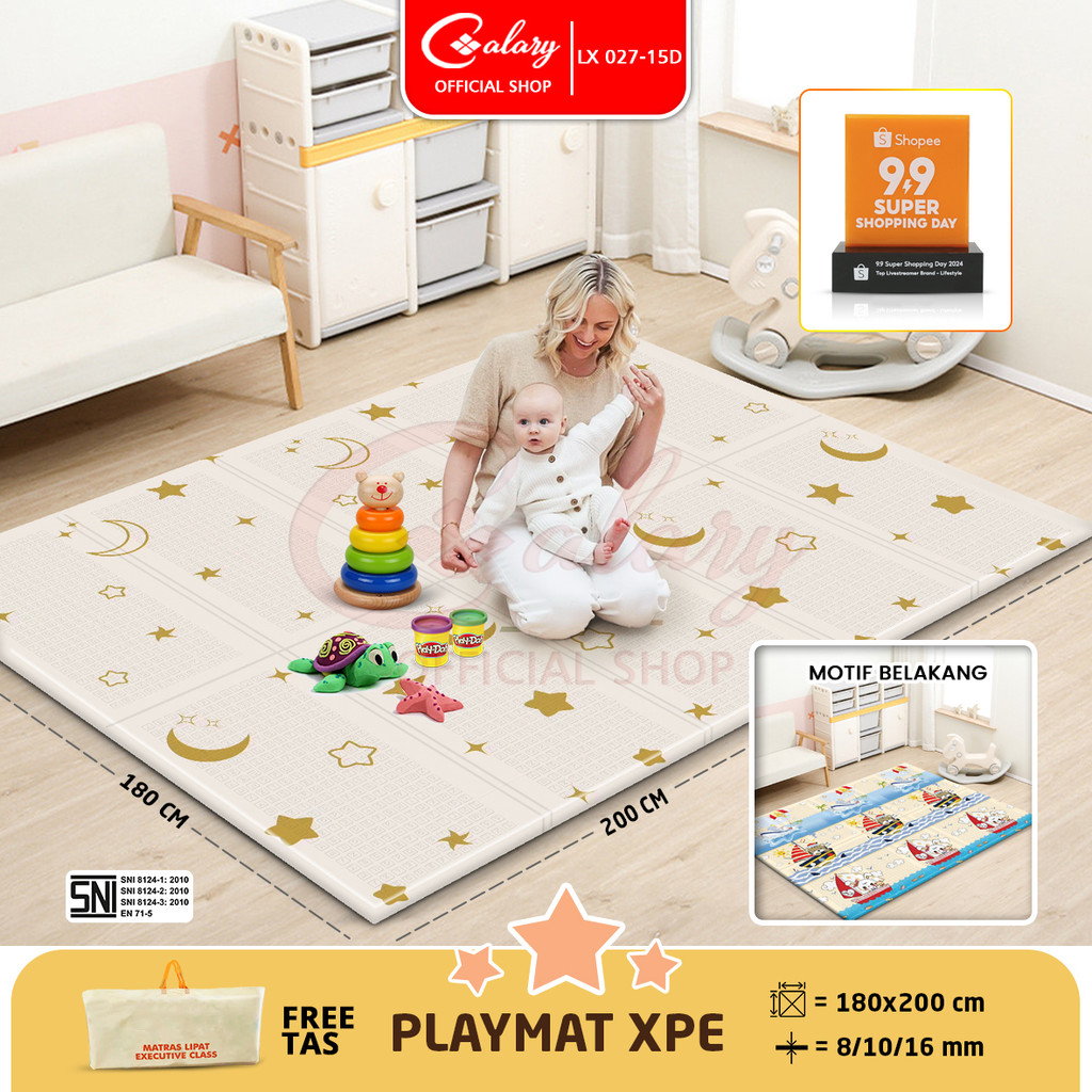 SPEEDS SNI D Playmat XPE 8-10-16mm Matras Bayi Playmate Empuk Tikar Lipat Alas Tidur LX 027-15