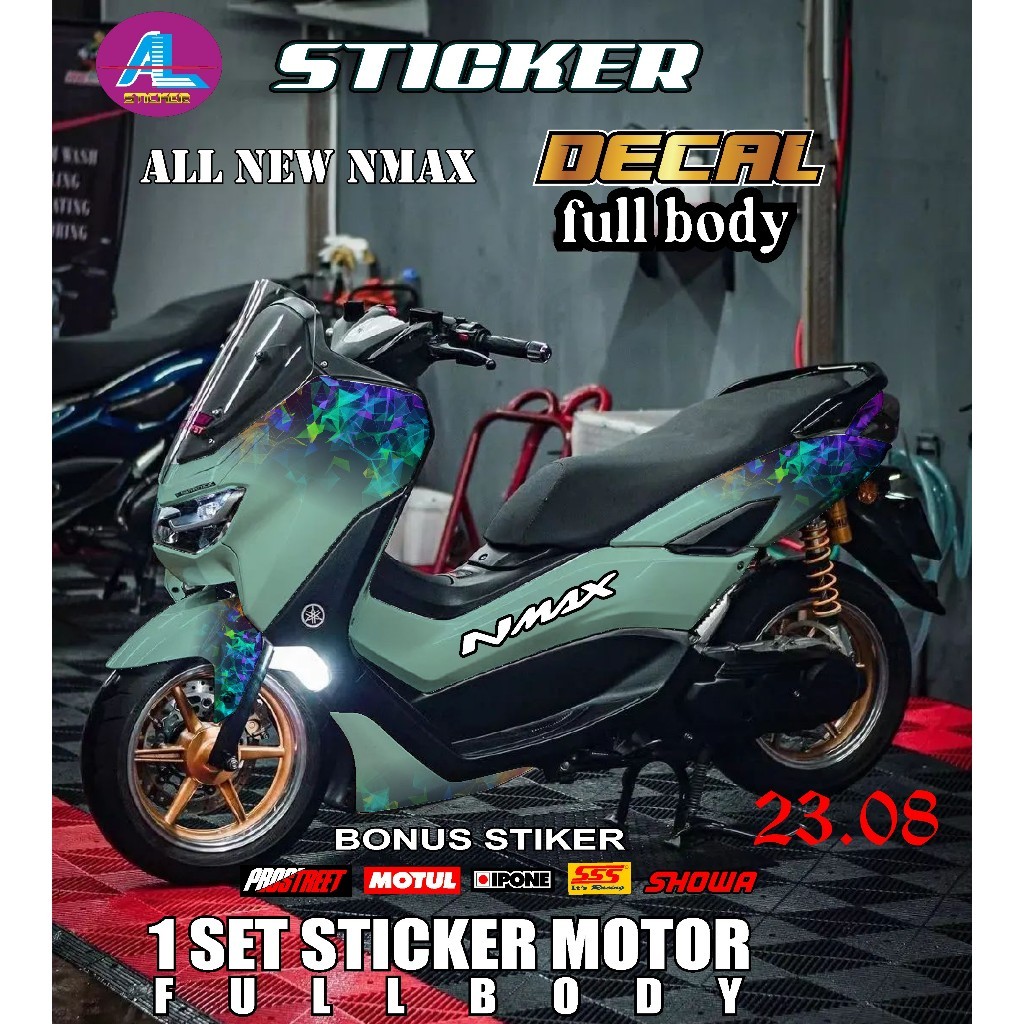 Decal DEKAL STICKER SETIKER ALL NEW NMAX FULL BODY BODI TERBARU TERMURAH TER KEREN WARNA VIRAL POLOS