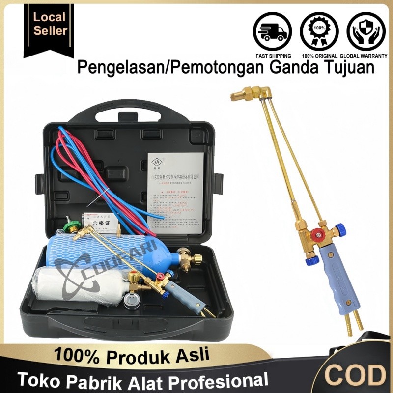 Set Alat Las Portabel 2L / Set Alat Las Oksigen + LPG Portabel Set Alat Las Pemotong dan Pengelasan
