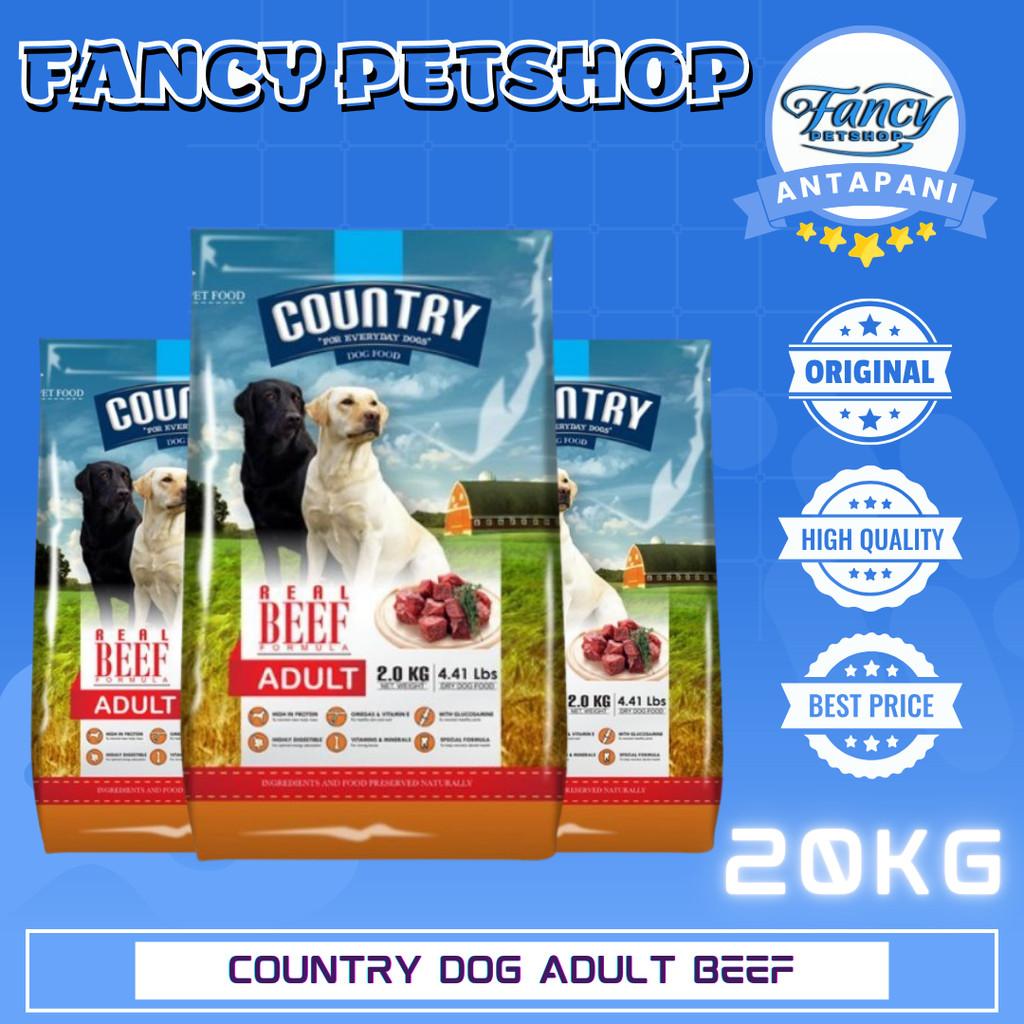 Country Dog food Adult Beef 18kg