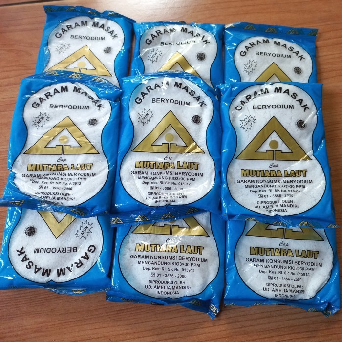 

Garam Dapur 5 pcs / garam masak / garam beryodium - 8 bungkus
