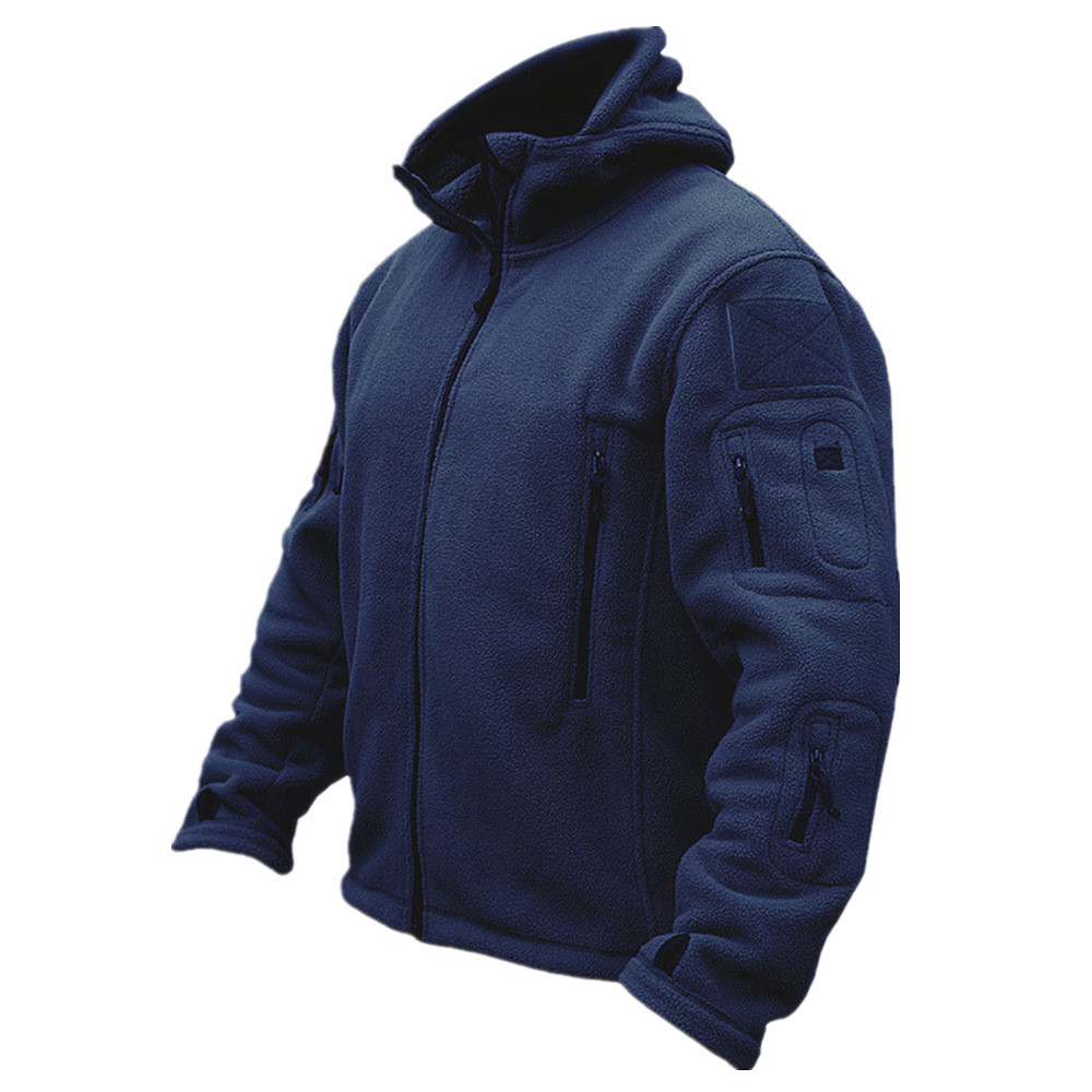 Men Military Winter Thermal Fleece Tactical Jacket Outdoors Sports Hooded Coat Military Softshell Hi