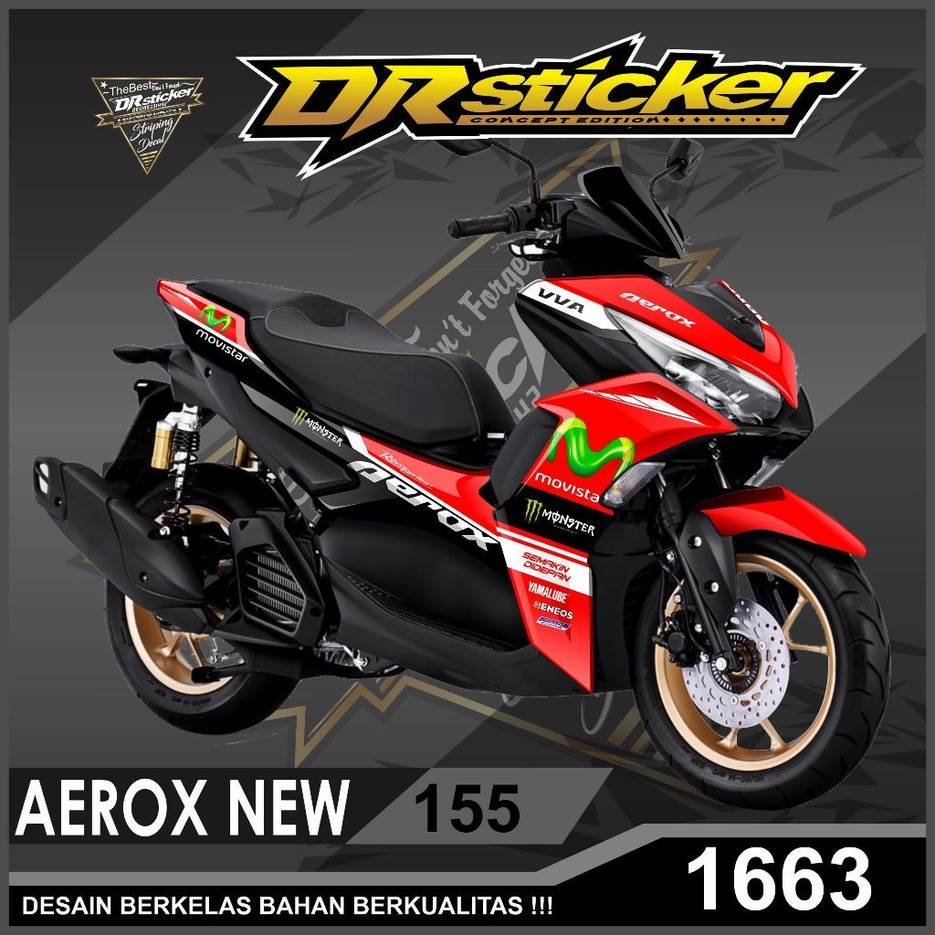 Decal sticker fullset Aerox New 155 Movistar original